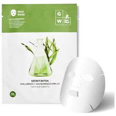 Glow Witch New York Превосходно очищающая тканевая маска для лица (3-е поколение) гиалуроновая кислота и водоросли