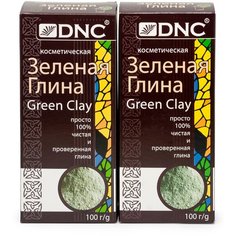 Набор: DNC Глина косметическая Зеленая, 100г*2шт