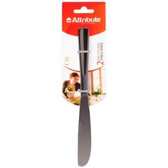 Attribute Набор столовых ножей City 2 предмета серебристый