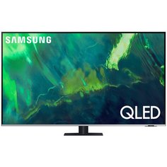 Телевизор QLED Samsung QE85Q77AAU 85" (2021), черный/серебристый