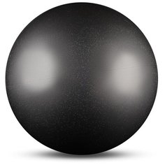 Мяч для художественной гимнастики MARK19 силикон Металлик 300 г AB2803B 15 см Серебро с блестками Indigo