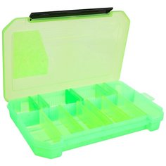 Коробка для приманок для рыбалки ТРИ КИТА КДП-4 34х21.5х5 см зеленая