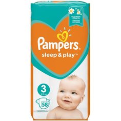 Pampers подгузники Sleep&Play 3 (6-10 кг), 58 шт.