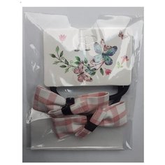 Lukky Fashion набор резинок для волос 2 шт, клетка(БЕЛЫЙ-БЕЖЕВЫЙ)