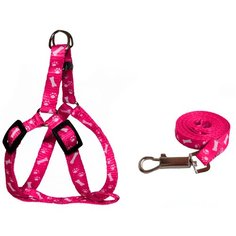 Шлейка с поводком Киспис 103020-103028 розовый