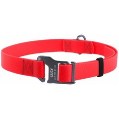 Ошейник WAU DOG Waterproof (25 мм) 35-70 см красный