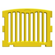 Панель модульного манежа усиленная прямая желтая, KisPis КисПис гп230314 Леко