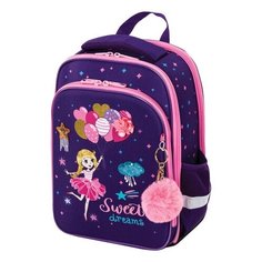 BRAUBERG Ранец Quadro "Sweet dream" (229951), фиолетовый/розовый
