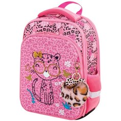 BRAUBERG Ранец Quadro "Pink leopard" (229950), розовый