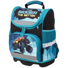 Ранец Юнландия Wise, для начальной школы, Monster-truck, 37*29*15 см (229948)
