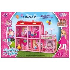 Дом для кукол Shantou с фигурками и мебелью (A1280061B)