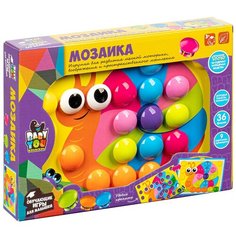 Мозаика для малышей Bondibon 36 фишек, 9 картинок-шаблонов (ВВ5022)