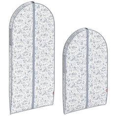 Набор чехлов для одежды объемных, 2 шт., 60*137*10 см и 60*100*10 см, TRAVELLING INDIGO Valiant