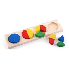 Деревянная игрушка Томик "Доска &ndash; вкладыш", Геометрический круг (342)