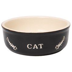 Миска керамическая 0,24л черная CAT Nobby