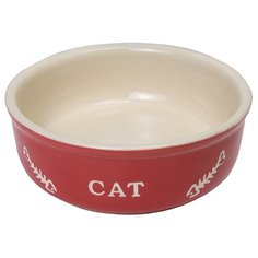 Миска керамическая 0,24л красная CAT Nobby