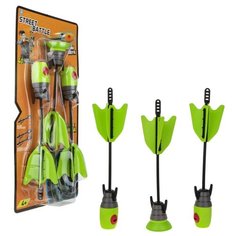 Набор стрел 1Toy 3 шт (1 метательная, с присоской; 2 с EVA наконечником) (Т17363)