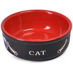 Миска Nobby 73378/73366 240 мл красный/черный