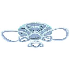 Светодиодная люстра 8084/8 CHR 200W+15W RGB Profit Light