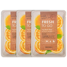 TonyMoly Тканевая маска с юдзу Fresh To Go Yuja Mask Sheet 3 шт.