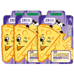 Mijin Care Тканевая маска с ферментированным сыром подтягивающая Real Cheese Mask FIRMING & LIFTING 3 шт.