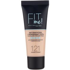 Maybelline New York Тональный крем Fit Me, 30 мл, оттенок: 121 кремово-розовый