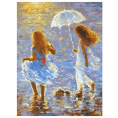 Белоснежка Картина по номерам "Прогулка" 40х30 см (048-AS)