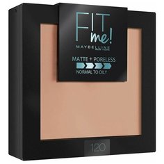 Maybelline New York Fit Me пудра компактная матирующая скрывающая поры 120 классический бежевый