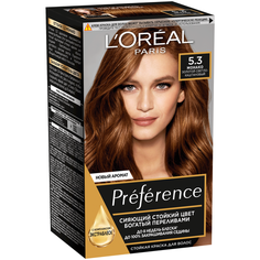 LOreal Paris Preference Recital стойкая краска для волос, 5.3 Монако