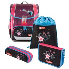 Step By Step Ранец Light2 Popstar 4 предмета (138507), розовый/черный