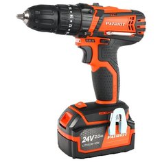 Аккумуляторная ударная дрель-шуруповерт PATRIOT BR 241ES-h Li-Ion 2 А·ч 24 В х2 кейс Патриот