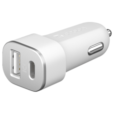 Автомобильная зарядка Deppa 11292, белый