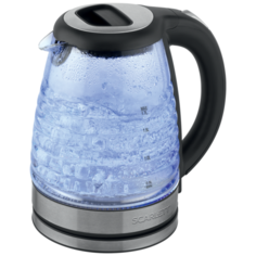 Чайник Scarlett SC-EK27G73, черный/серебристый