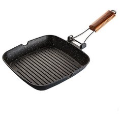 Сковорода-гриль Забава РК-4032А, 28 см, черный мрамор