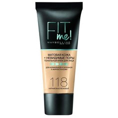 Maybelline New York Тональный крем Fit Me, 30 мл, оттенок: 118 Карамельно-бежевый