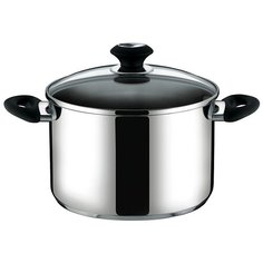 Кастрюля Tescoma Presto 728016, 2 л, стальной/черный