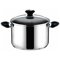 Кастрюля Tescoma Presto 728022, 5.5 л, стальной/черный