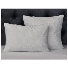 Подушка средняя пуховая Charlotte, круги, серый ; Размер: 50 х 70 Guten Morgen