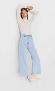 Stradivarius Свитер С Высоким Воротником Ванильный Xs