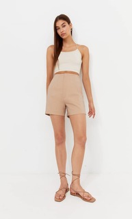 Stradivarius Базовые Шорты Цвет Камня 42