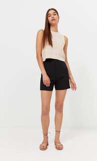 Stradivarius Базовые Шорты Черный 32