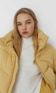Stradivarius Стеганая Куртка С Высоким Воротником Multicolor Xs