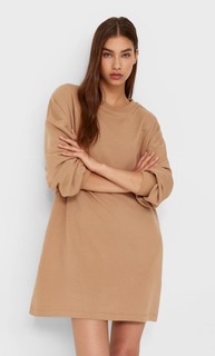 Stradivarius Платье Из Мягкой Ткани Цвет Камня L
