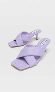 Stradivarius Стеганые Босоножки На Каблуке Multicolor 35