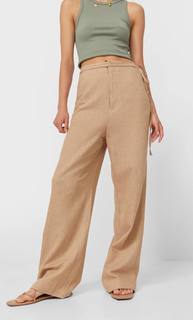 Stradivarius Брюки В Стиле Рустик С Завязками Multicolor 36