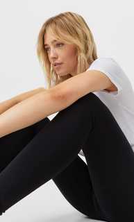 Stradivarius Леггинсы Длиной До Щиколотки Черный S