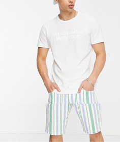 Белая футболка из технологической ткани с логотипом спереди Abercrombie & Fitch-Белый