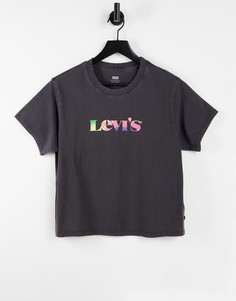 Черная футболка с принтом в университетском стиле Levis-Черный цвет Levis®
