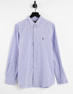 Оксфордская рубашка небесно-голубого цвета с длинными рукавами French Connection-Голубой