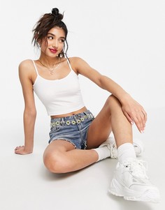 Белая майка с бантиком ASOS DESIGN-Белый